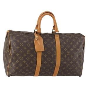 LOUIS VUITTON Monogram Keepall 45 Boston Bag M41428 LV Auth ar13832